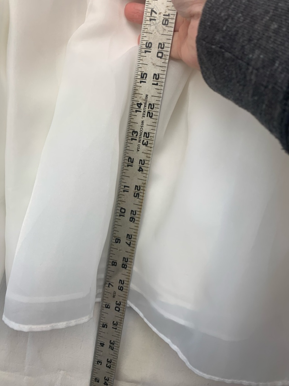 Selkie size medium the puff mini White Sheer Organza Dress bridal shower girl - Picture 7 of 10